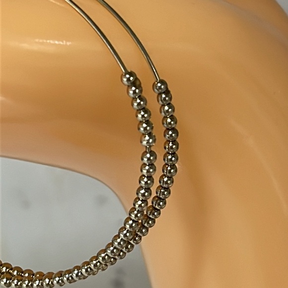 Beaded Hoop Earrings - Picture 5 of 6